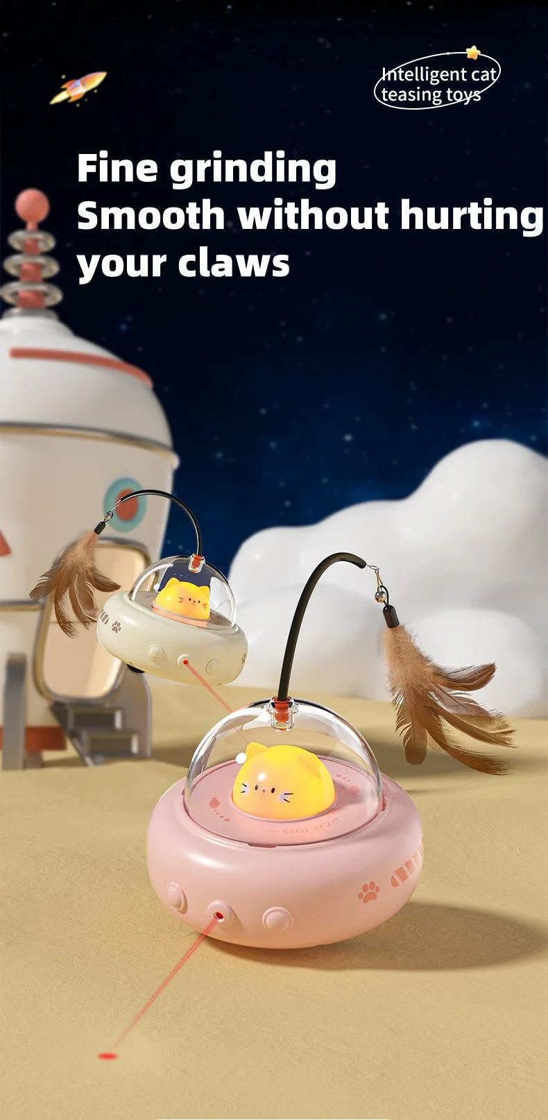 New Smart Cat Toys From Hi Solution Stuffy Cat Accessories Lazy People Funny Dog Stick Feather Dog Toys Pet Supplies
