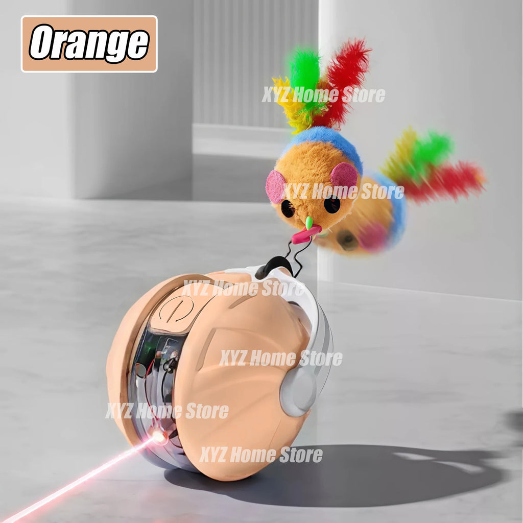 Dog Interactive Ball Toys Infrared Automatic Rolling Ball Tail Rechargeable Smart Pet Electric Toy Cat Training Imitate Mouse