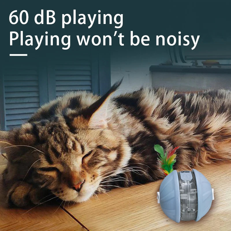 Dog Interactive Ball Toys Infrared Automatic Rolling Ball Tail Rechargeable Smart Pet Electric Toy Cat Training Imitate Mouse