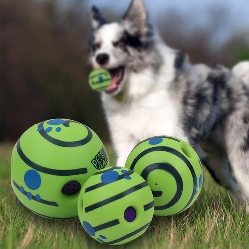 Balle lumineuse qui rigole pour chien – jouet interactif sonore