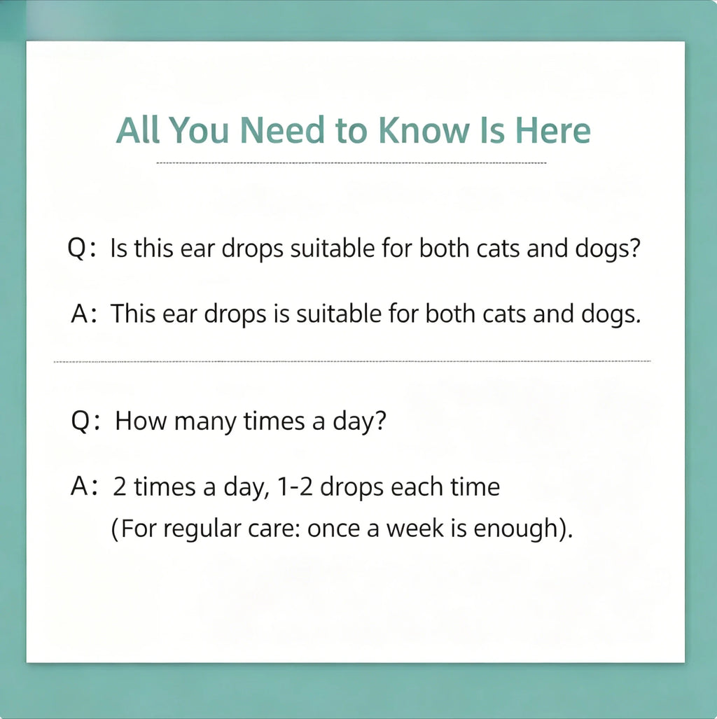 Pet Ear Mite Oil Ear MiteTreatment for Dogs and Cats