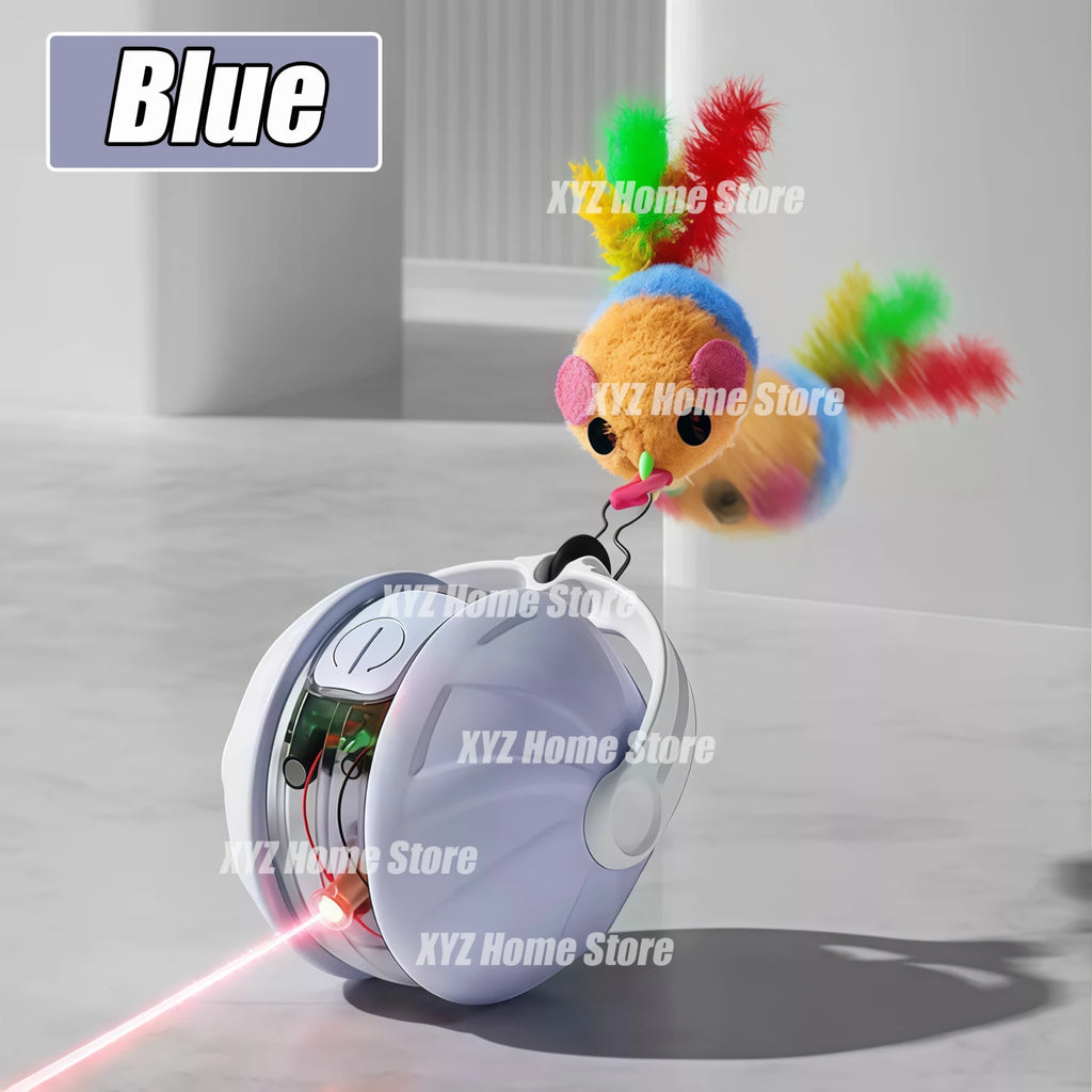 Dog Interactive Ball Toys Infrared Automatic Rolling Ball Tail Rechargeable Smart Pet Electric Toy Cat Training Imitate Mouse