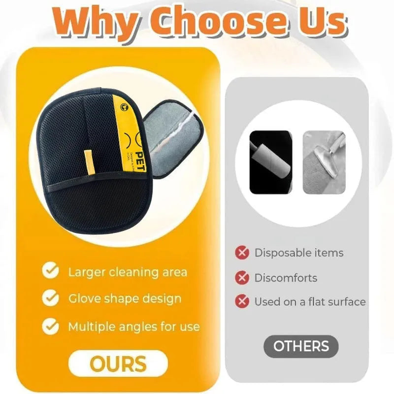 Animal hair glove Electrostatic gloves Two-way brush pet hair removal glove for cats dogs clothes furniture  electrostatic