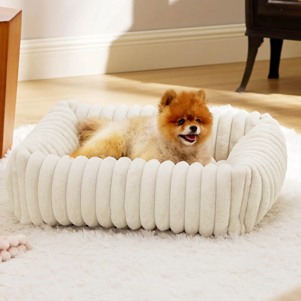 Luxury Bed for Small Dog Warm Cat Sofa Nest Pet Comfortable Plush Puppy Bed Removable Washed for Small Animal Dog Pet Supplies