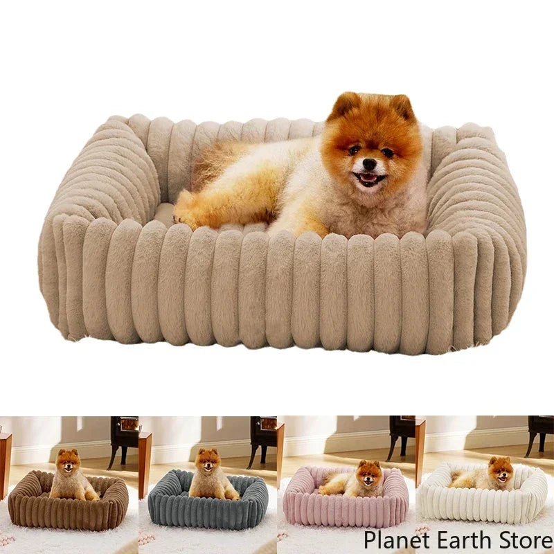 Luxury Bed for Small Dog Warm Cat Sofa Nest Pet Comfortable Plush Puppy Bed Removable Washed for Small Animal Dog Pet Supplies