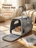Airline Approved Pet Carrier Soft Sided Cat Dog Travel Bag Breathable Mesh Portable Foldable Puppy Kitten Transport Pouch Under