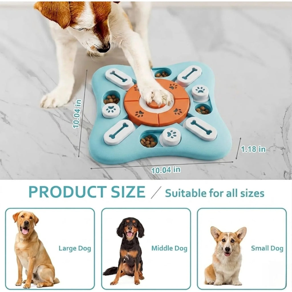 Cat and Dog Puzzle Feeding Toys Interactive Mental Brain Training Fun Snack Dispenser Toys