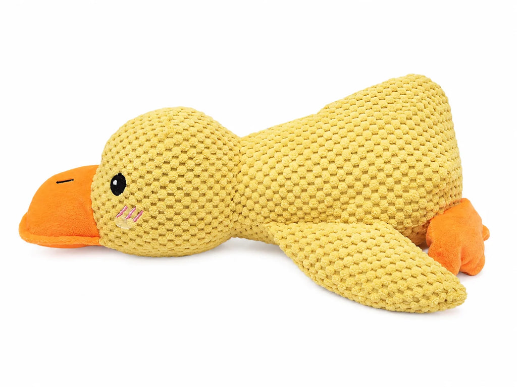 Dog Toy Plush,Sleeping Duck With Sound Pet Interactive Plush Bite Resistant Teeth Grinding Puppy Cat Relieve Boredom Pet Product