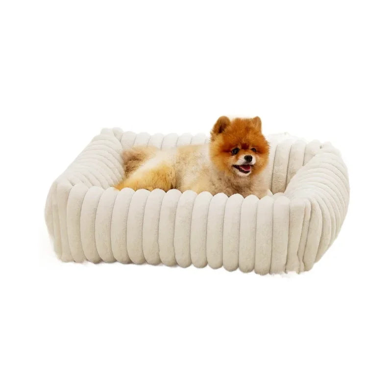 Luxury Bed for Small Dog Warm Cat Sofa Nest Pet Comfortable Plush Puppy Bed Removable Washed for Small Animal Dog Pet Supplies